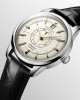 Longines Conquest Heritage L1.648.4.78.2 Αυτόματο Ανοξείδωτο ατσάλι Μαύρο δερμάτινο λουρί Σαμπανιζέ χρώμα καντράν