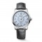 Longines Conquest Heritage L1.648.4.92.2 Αυτόματο Ανοξείδωτο ατσάλι Γκρι δερμάτινο λουρί Γαλάζιο χρώμα καντράν