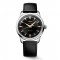 Longines Conquest Heritage L1.649.4.52.2 Αυτόματο Ανοξείδωτο ατσάλι Μαύρο δερμάτινο λουρί Μαύρο χρώμα καντράν