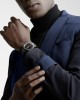 Longines Conquest Heritage L1.650.4.52.2 Αυτόματο Ανοξείδωτο ατσάλι Μαύρο δερμάτινο λουρί Μαύρο χρώμα καντράν