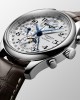 Longines Master Collection L2.773.4.78.3 Αυτόματο Ανοξείδωτο ατσάλι Δερμάτινο λουρί καφε χρώματος Λευκό χρώμα καντράν