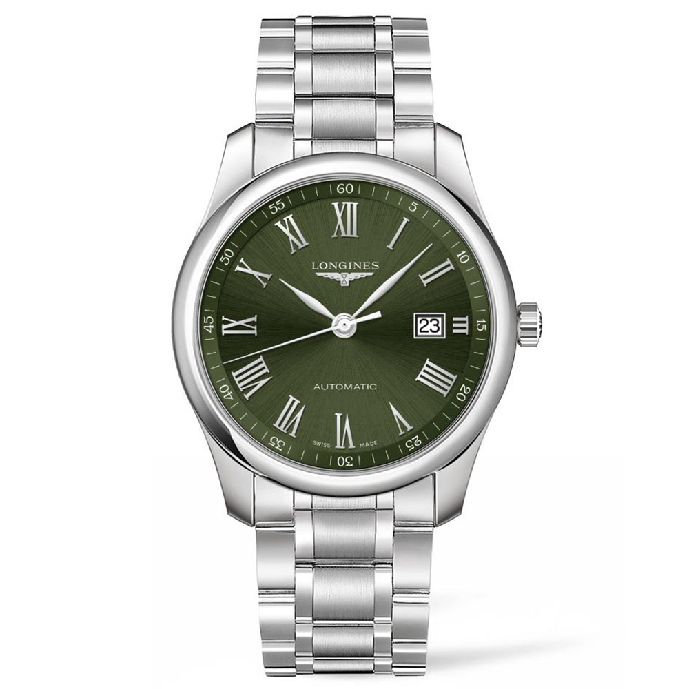 Longines Master Collection L2.793.4.09.6 Αυτόματο Ανοξείδωτο ατσάλι Μπρασελέ Πράσινο χρώμα καντράν Λατινική αρίθμιση