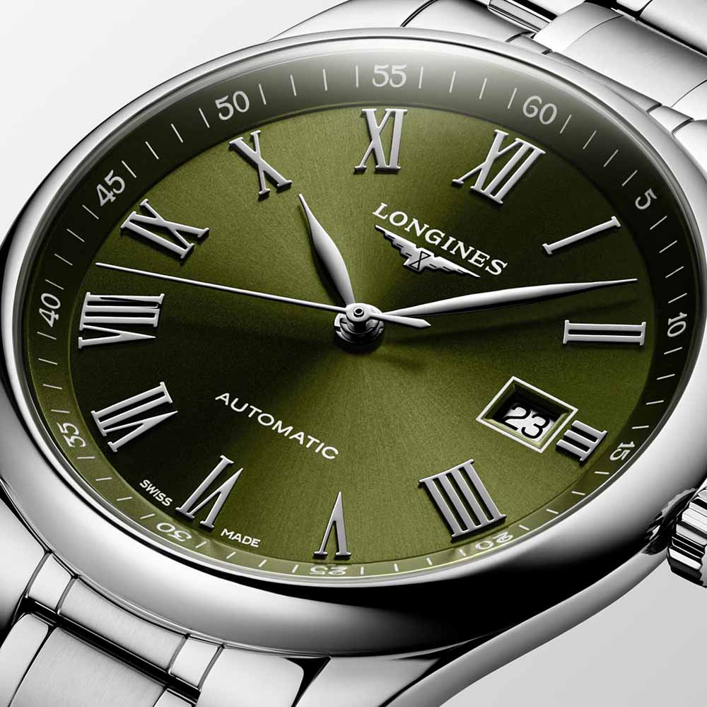 Longines Master Collection L2.793.4.09.6 Αυτόματο Ανοξείδωτο ατσάλι Μπρασελέ Πράσινο χρώμα καντράν Λατινική αρίθμιση