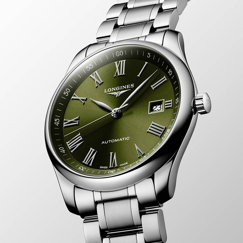 Longines Master Collection L2.793.4.09.6 Αυτόματο Ανοξείδωτο ατσάλι Μπρασελέ Πράσινο χρώμα καντράν Λατινική αρίθμιση