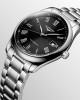 Longines Master Collection L2.793.4.59.6 Αυτόματο Ανοξείδωτο ατσάλι Μπρασελέ Μαύρο χρώμα καντράν Λατινική αρίθμιση