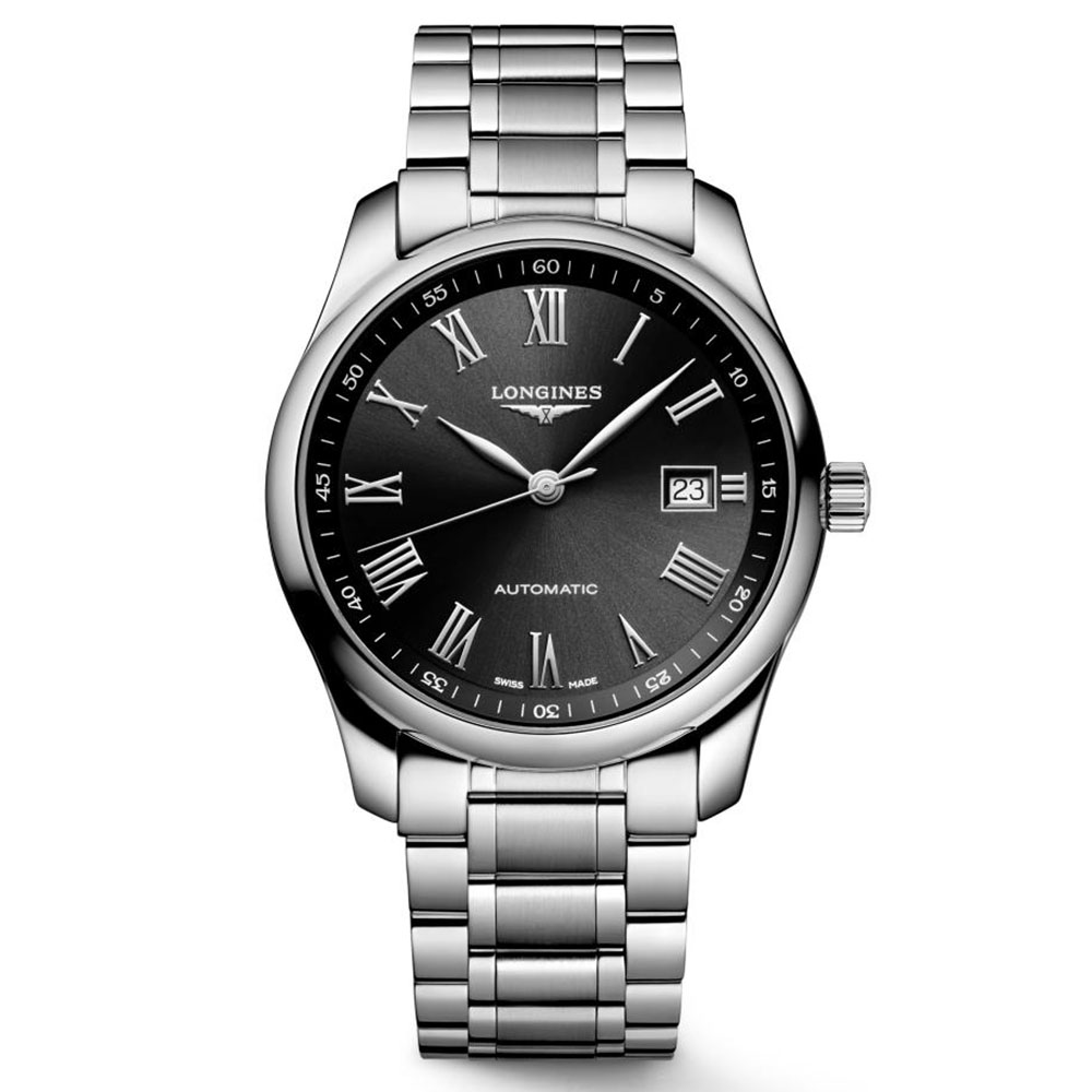 Longines Master Collection L2.793.4.59.6 Αυτόματο Ανοξείδωτο ατσάλι Μπρασελέ Μαύρο χρώμα καντράν Λατινική αρίθμιση