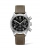 Longines Avigation BigEye L2.816.4.53.2 Αυτόματος χρονογράφος Τιτάνιο Καφέ δερμάτινο λουρί Μαύρο χρώμα καντράν