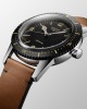 Longines Skin Diver L2.822.4.56.2 Καταδυτικό Ανοξείδωτο ατσάλι Αυτόματο Δερμάτινο καφέ λουρί Περιστρεφόμενη στεφάνη