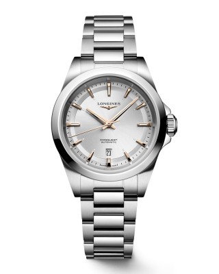 Longines Conquest L3.320.4.72.6 Αυτόματο Ανοξείδωτο ατσάλι Μπρασελέ Ασημί χρώμα καντράν