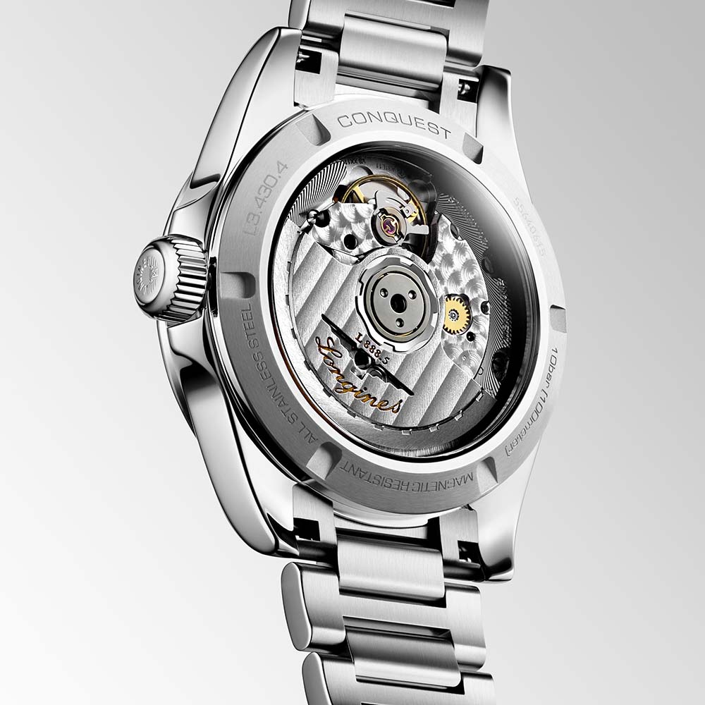 Longines Conquest L3.430.4.62.6  Αυτόματο Ανοξείδωτο ατσάλι Μπρασελέ Καφέ χρώμα καντράν