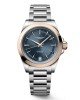 Longines Conquest L3.430.5.92.6 Αυτόματο Ανοξείδωτο ατσάλι Μπρασελέ Μπλε χρώμα καντράν Χρυσή στεφάνη 18 Καρατίων