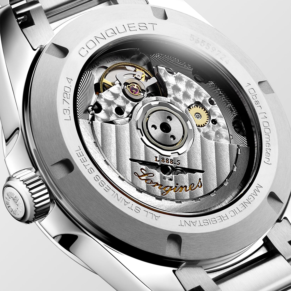 Longines Conquest L3.720.4.62.6  Αυτόματο Ανοξείδωτο ατσάλι Μπρασελέ Σαμπανιζέ χρώμα καντράν