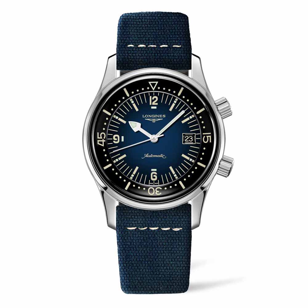 Longines Legend Diver L3.774.4.90.2 Καταδυτικό Χαλκός Αυτόματο Δερμάτινο Μπλε λουρί και Nato