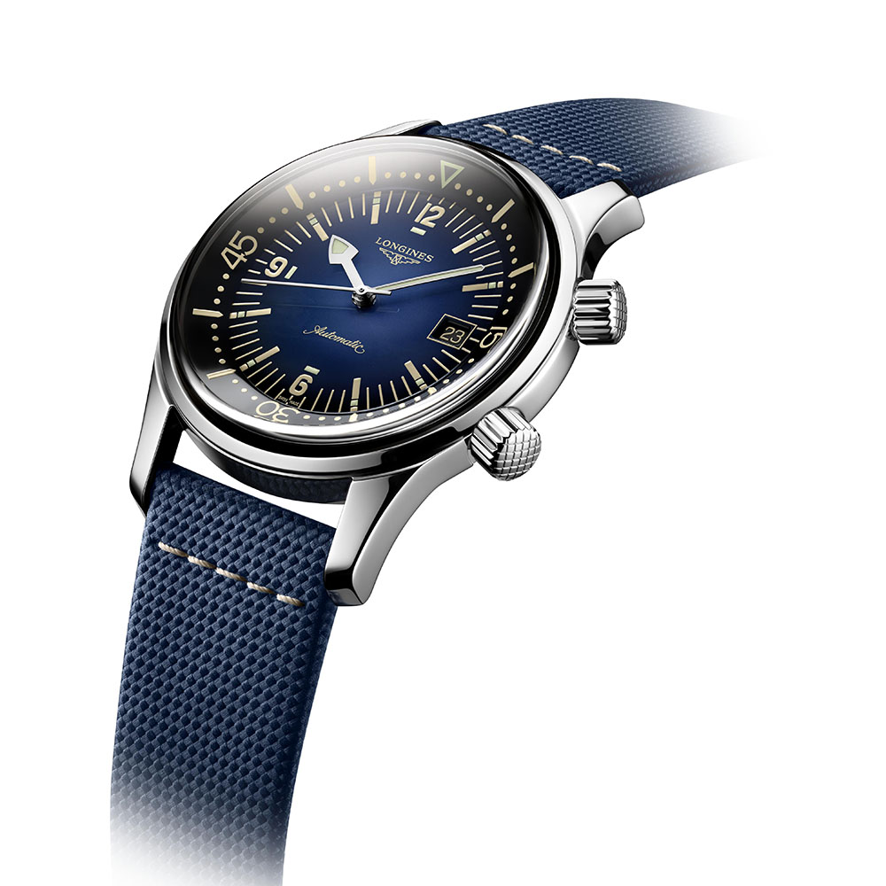 Longines Legend Diver L3.774.4.90.2 Καταδυτικό Χαλκός Αυτόματο Δερμάτινο Μπλε λουρί και Nato