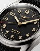 Longines Spirit L3.810.1.53.2 Αυτόματος Τιτάνιο Συνθετικό λουρί μαύρου χρώματος Ανθρακί χρώμα καντράν