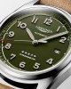 Longines Spirit L3.810.4.03.2 Αυτόματος Ανοξείδωτο ατσάλι Καφέ δερμάτινο λουρί Πράσινο ματ χρώμα καντράν