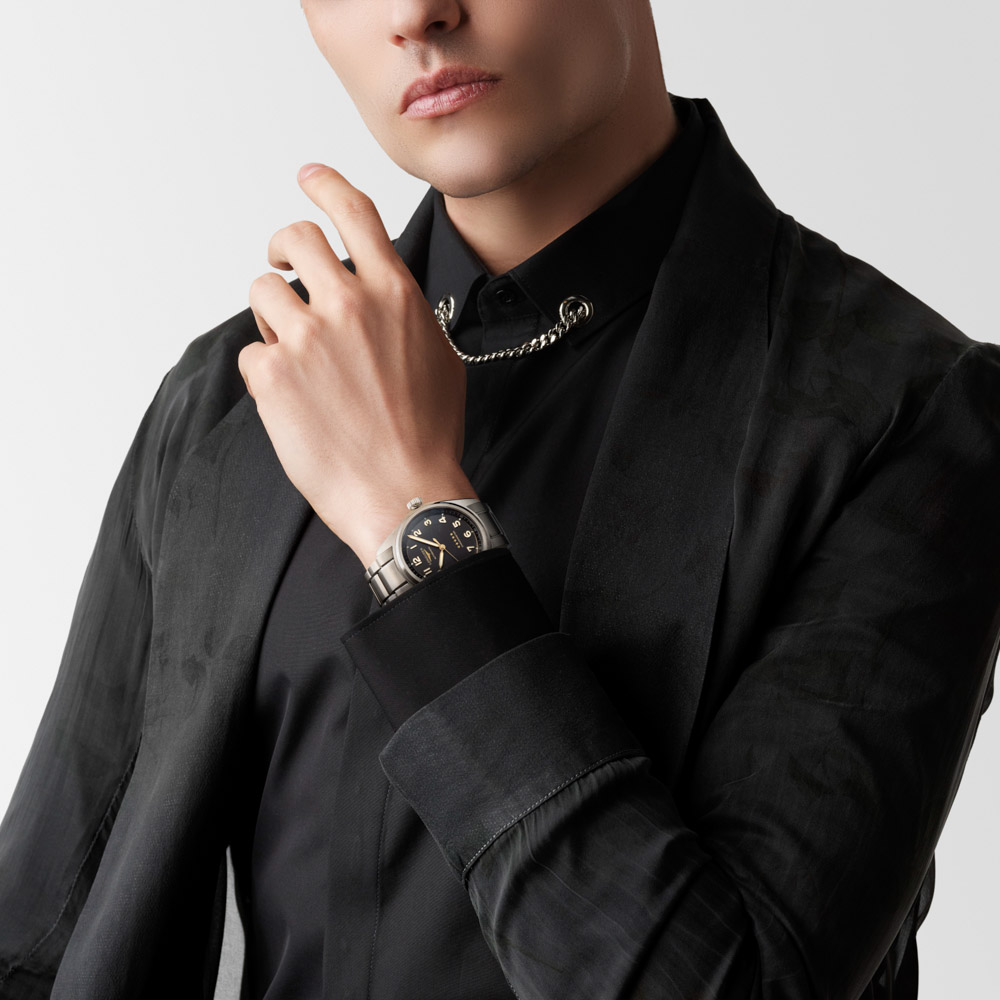 Longines Spirit L3.811.1.53.6 Αυτόματο Τιτάνιο Μπρασελέ Ανθρακί χρώμα καντράν
