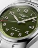 Longines Spirit L3.811.4.03.6 Αυτόματος Ανοξείδωτο ατσάλι Μπρασελέ Πράσινο ματ χρώμα καντράν
