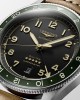 Longines Spirit L3.812.4.63.2 Αυτόματο Ανοξείδωτο ατσάλι Δερμάτινο λουρί καφε χρώματος Ανθρακί χρώμα καντράν Κεραμική στεφάνη