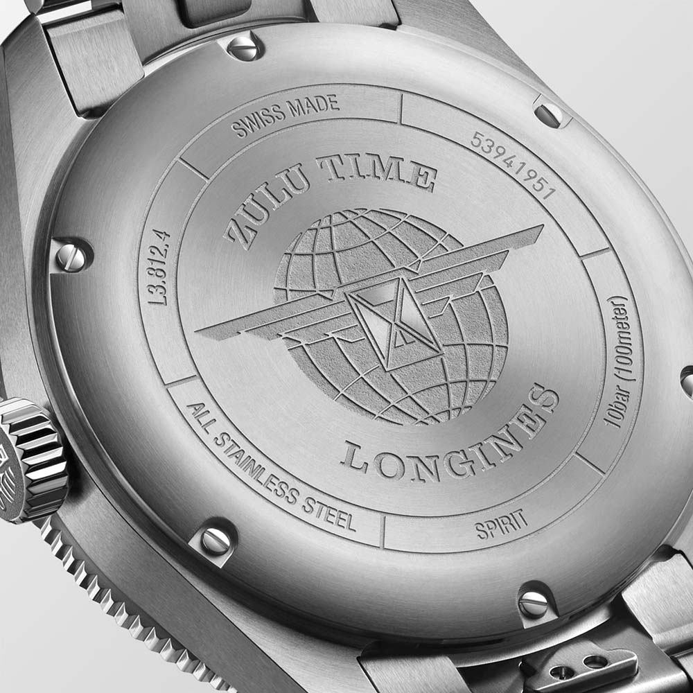 Longines Spirit L3.812.4.63.6 Αυτόματο Ανοξείδωτο ατσάλι Μπρασελέ Ανθρακί χρώμα καντράν Κεραμική στεφάνη