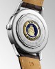 Longines Flagship Heritage L4.795.4.78.2 Αυτόματο Ανοξείδωτο ατσάλι Καφέ δερμάτινο λουρί Ασημί χρώμα καντράν