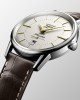 Longines Flagship Heritage L4.795.4.78.2 Αυτόματο Ανοξείδωτο ατσάλι Καφέ δερμάτινο λουρί Ασημί χρώμα καντράν