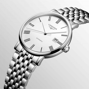 Longines Elegant Collection L4.911.4.11.6 Automatic Stainless steel Bracelet White color dial Latin numbered