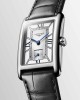 Longines DolceVita L5.512.4.75.2 Quartz Ανοξείδωτο ατσάλι Δερμάτινο λουρί μαύρου χρώματος Λευκό χρώμα καντράν Λατινική αρίθμηση