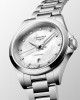 Longines Conquest L3.350.4.87.6 Quartz Ανοξείδωτο ατσάλι Μπρασελέ Λευκό φίλντισι καντράν Διαμάντια