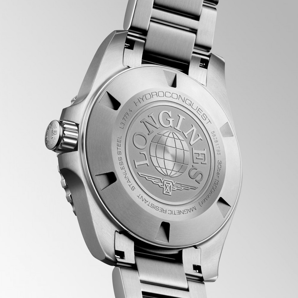 Longines HydroConquest L3.779.4.98.6 Αυτόματο Ανοξείδωτο ατσάλι Μπρασελέ Μπλε του πάγου χρώμα καντράν Κεραμική στεφάνη