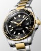 Longines HydroConquest L3.769.3.56.7 Quartz Ανοξείδωτο ατσάλι Διμεταλλικό Μπρασελέ Μαύρο χρώμα καντράν