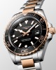 Longines HydroConquest L3.769.3.58.7 Quartz Ανοξείδωτο ατσάλι Διμεταλλικό Μπρασελέ Μαύρο χρώμα καντράν