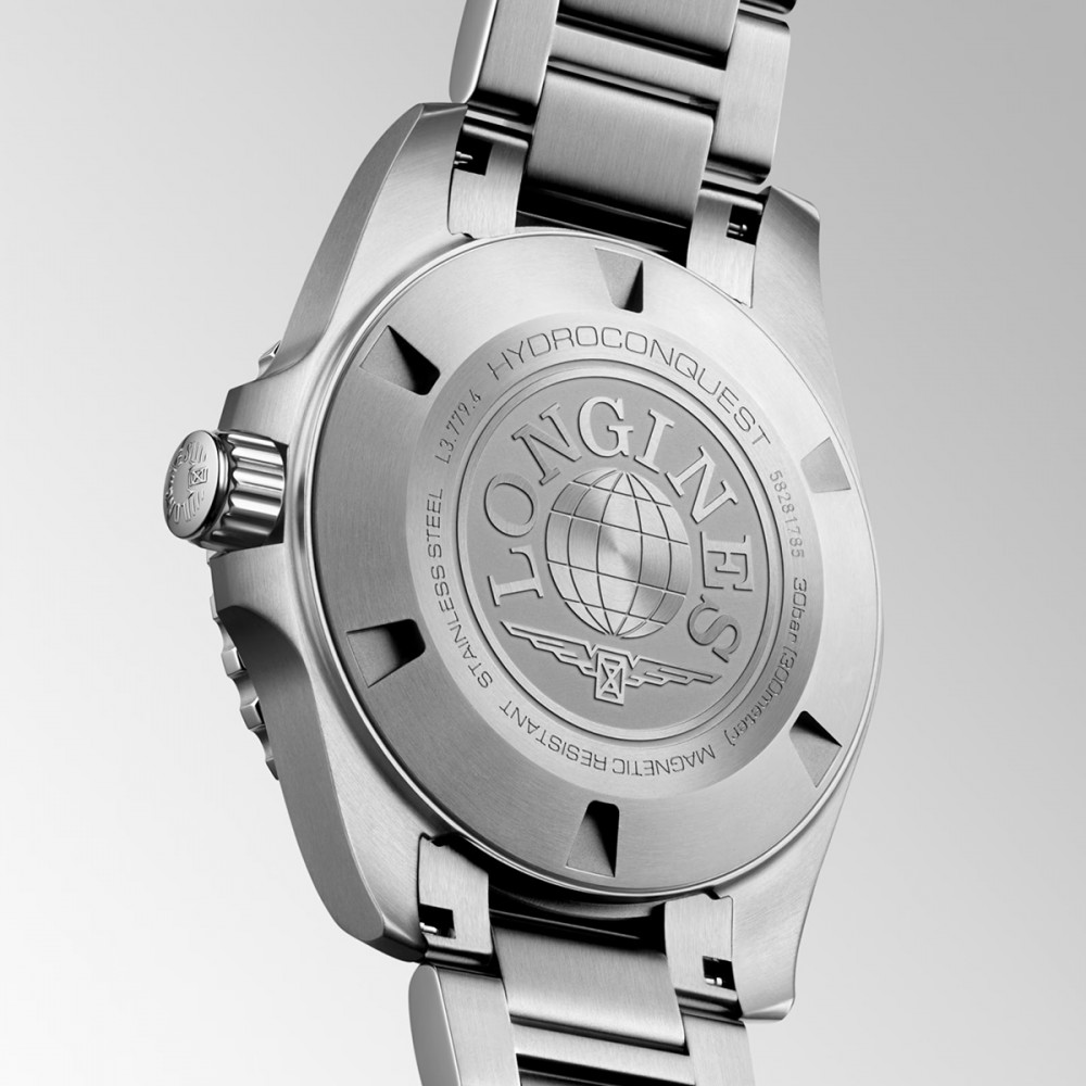 Longines HydroConquest L3.779.4.06.6 Αυτόματο Ανοξείδωτο ατσάλι Μπρασελέ Πράσινο χρώμα καντράν Κεραμική στεφάνη