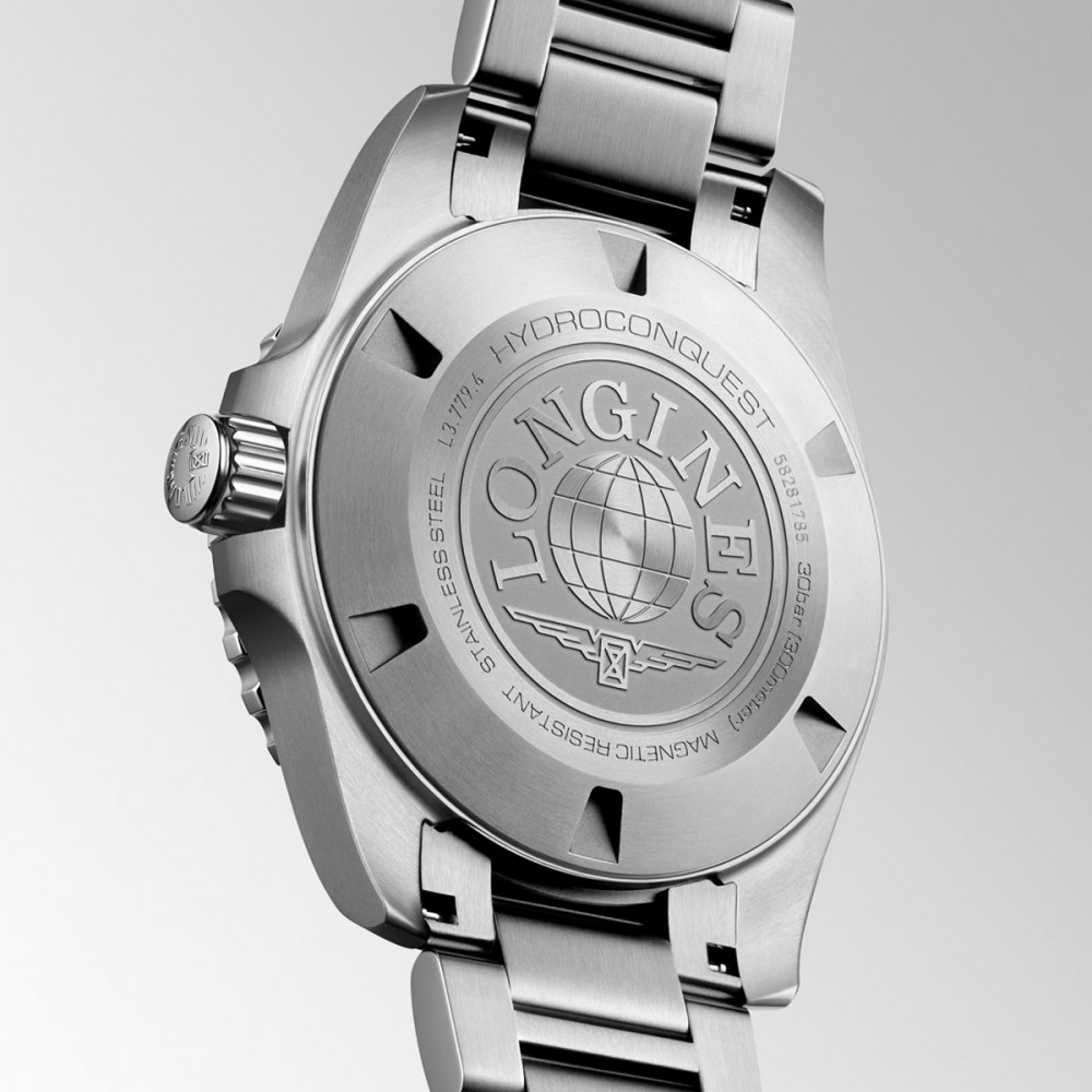 Longines HydroConquest L3.779.4.96.6 Αυτόματο Ανοξείδωτο ατσάλι Μπρασελέ Μπλε χρώμα καντράν Κεραμική στεφάνη