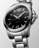 Longines Conquest L3.759.4.58.6 Quartz Stainless steel Bracelet Black color dial