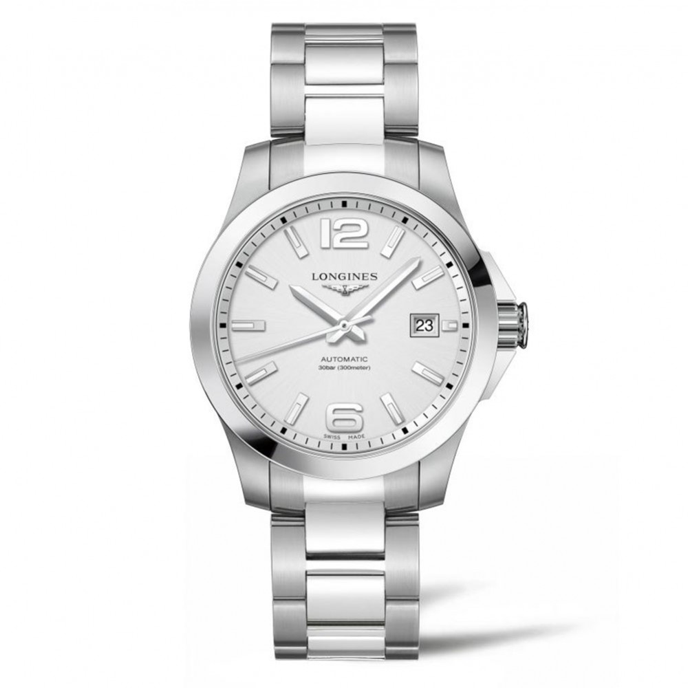 Longines Conquest L3.776.4.76.6 Automatic Stainless steel Bracelet Silver color dial