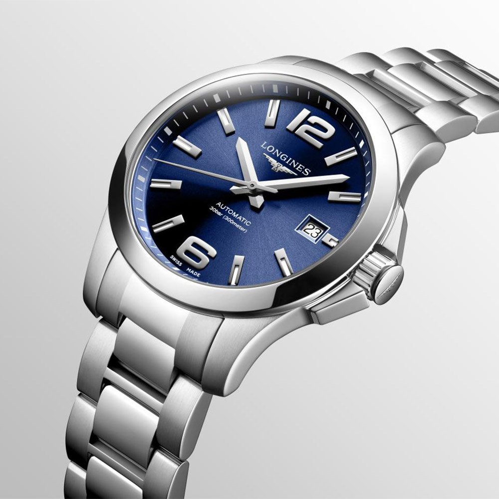 Longines Conquest L3.776.4.99.6 Automatic Stainless steel Bracelet Blue color dial