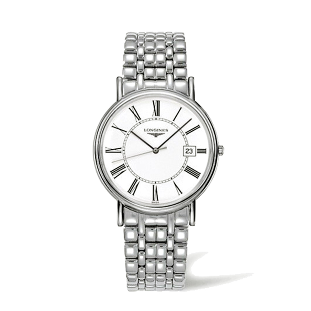 Longines Présence L4.790.4.11.6 Αυτόματο Ανοξείδωτο ατσάλι Μπρασελέ Λευκό χρώμα καντράν