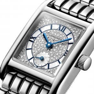Longines Mini DolceVita L5.200.4.87.6 Quartz Ανοξείδωτο ατσάλι Μπρασελέ Ασημί χρώμα καντράν Διαμάντια