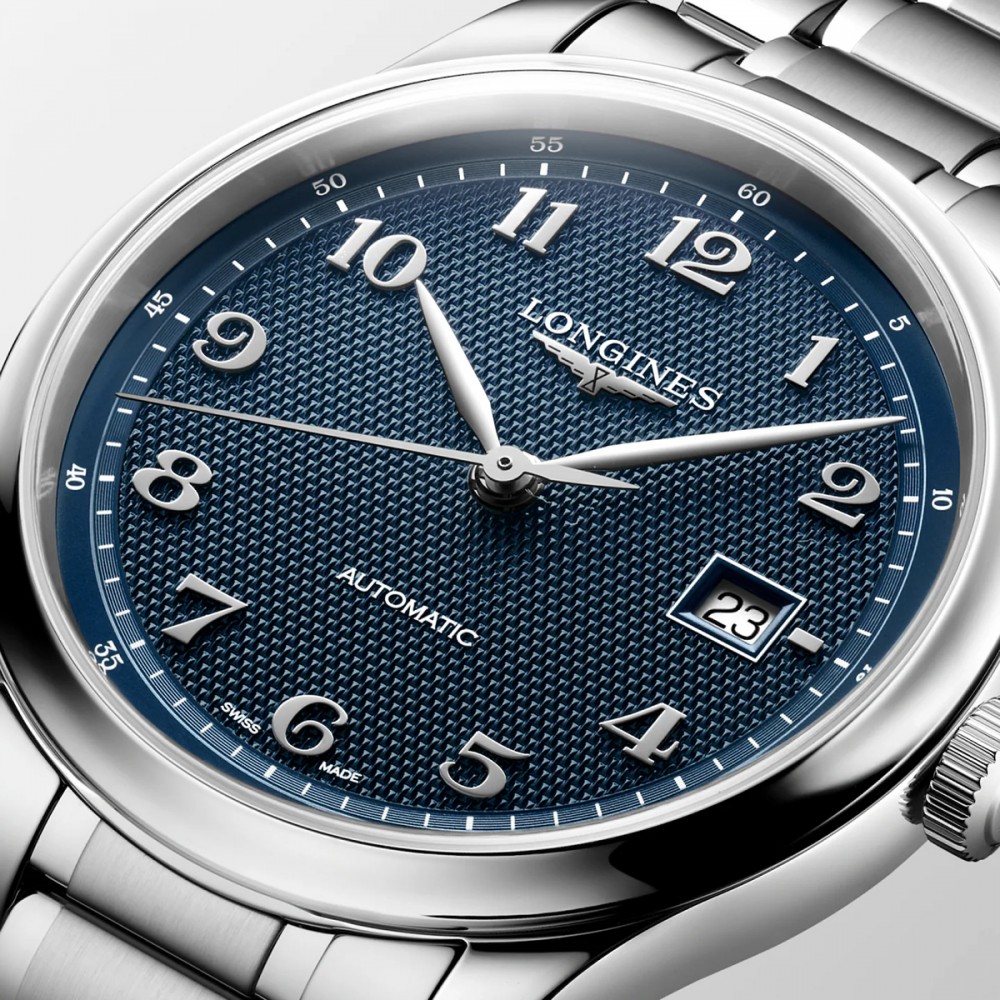 Longines Master collection L2.950.4.93.6 Αυτόματο Ανοξείδωτο ατσάλι Μπρασελέ Μπλε χρώμα καντράν