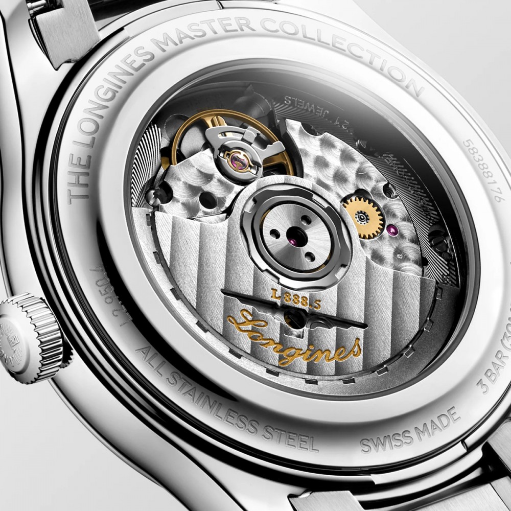 Longines Master collection L2.950.4.93.6 Αυτόματο Ανοξείδωτο ατσάλι Μπρασελέ Μπλε χρώμα καντράν