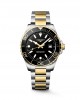 Longines HydroConquest L3.769.3.56.7 Quartz Ανοξείδωτο ατσάλι Διμεταλλικό Μπρασελέ Μαύρο χρώμα καντράν