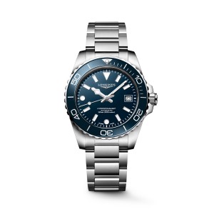 Longines HydroConquest L3.779.4.96.6 Αυτόματο Ανοξείδωτο ατσάλι Μπρασελέ Μπλε χρώμα καντράν Κεραμική στεφάνη