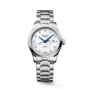 Longines Master Collection L2.449.4.87.6  Αυτόματο Ανοξείδωτο ατσάλι Μπρασελέ Λευκό φίλντισι καντράν Διαμάντια