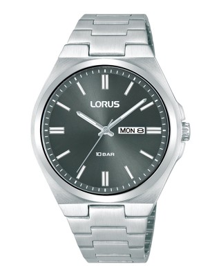 Lorus Sports RH393AX9 Quartz Ανοξείδωτο ατσάλι Μπρασελέ Γκρι χρώμα καντράν