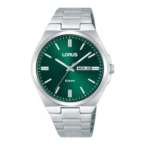 Lorus Sports RH395AX9 Quartz Ανοξείδωτο ατσάλι Μπρασελέ Πράσινο χρώμα καντράν
