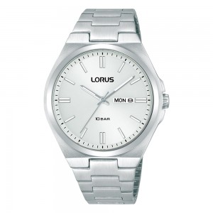 Lorus Sports RH399AX9 Quartz Ανοξείδωτο ατσάλι Μπρασελέ Λευκό χρώμα καντράν