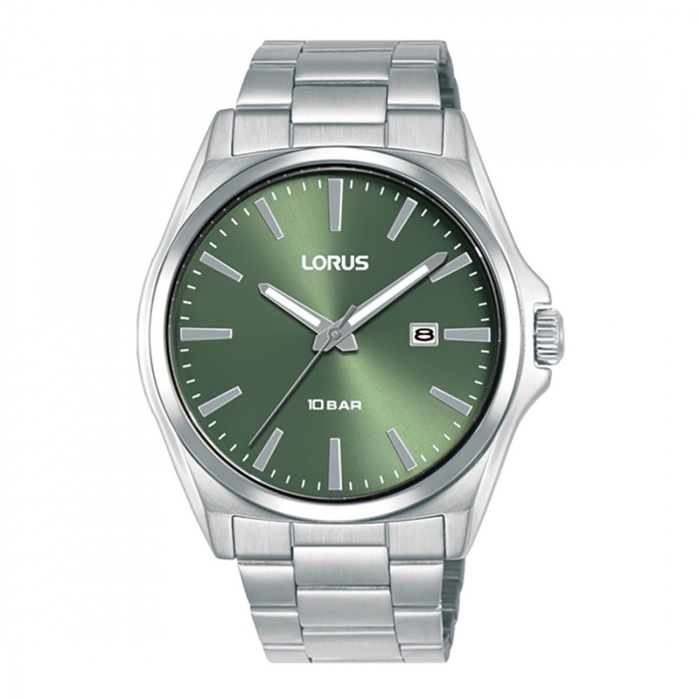 Lorus Sports RH949SX9 Quartz Ανοξείδωτο ατσάλι Μπρασελέ Πράσινο χρώμα καντράν