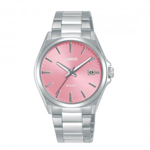 Lorus Sports RH957SX9 Quartz Ανοξείδωτο ατσάλι Μπρασελέ Ροζ χρώμα καντράν