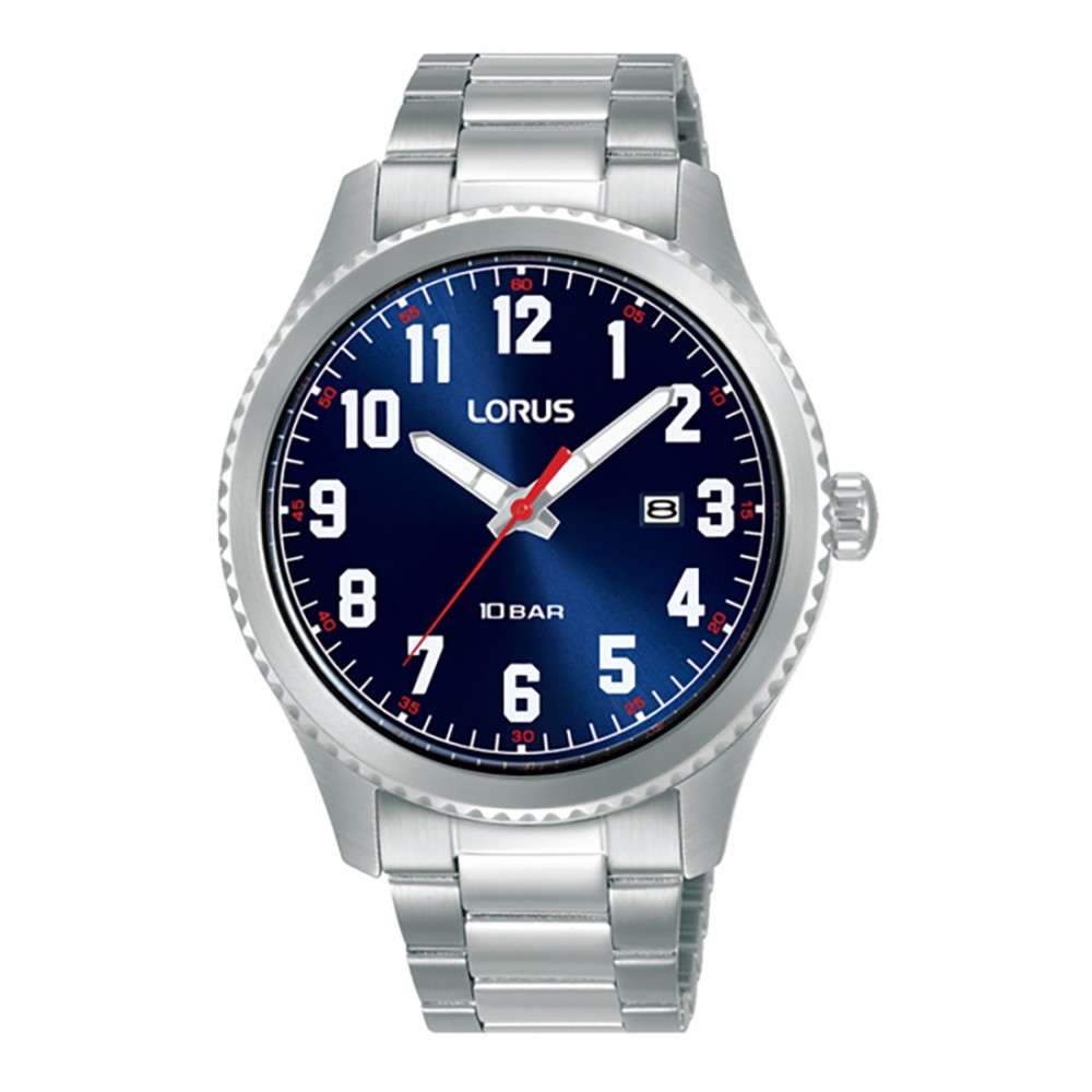 Lorus Sports RH981RX9 Quartz Ανοξείδωτο ατσάλι Μπρασελέ Μπλε χρώμα καντράν